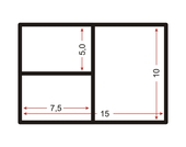 Méretek - 10x15 - ös felosztás